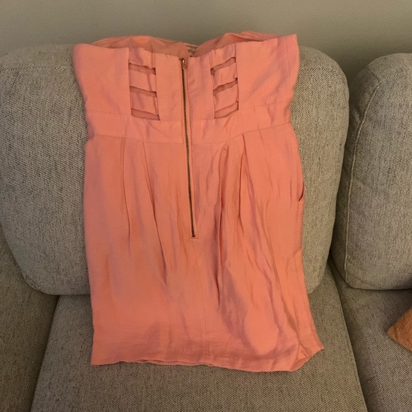 BCBGeneration Strapless Pink Dress. Size 2 - Picture 2 of 2